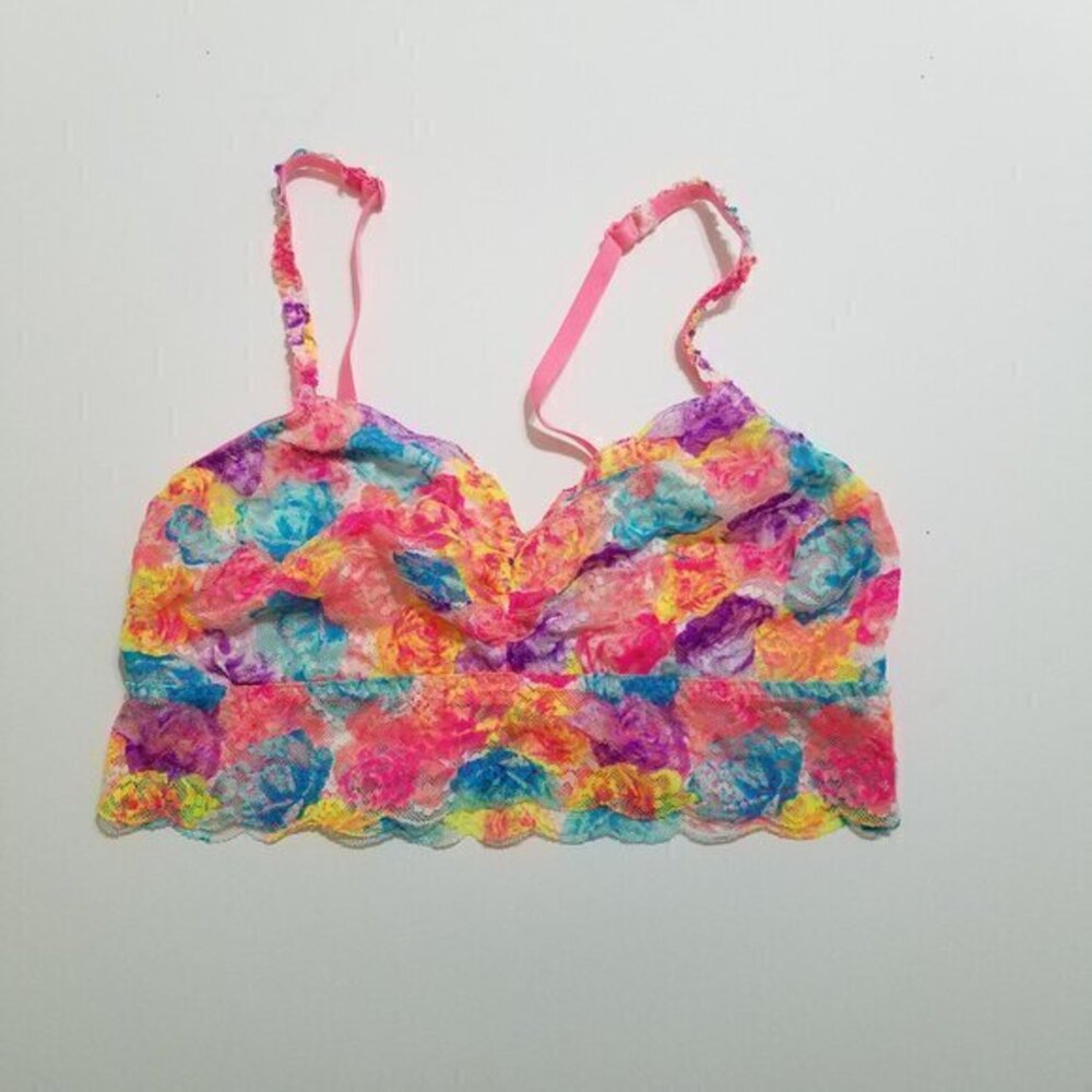PINK Victoria's Secret Lace Bralette Multicolor Size L